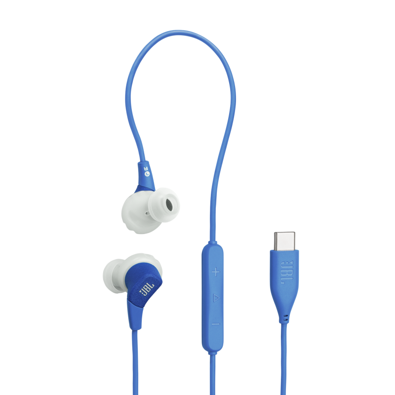 AUDIFONOS DE CABLE JBL ENDURANCE RUN 3 USBC TWISTLOCK AZUL ENDURRUN3CBLUAM